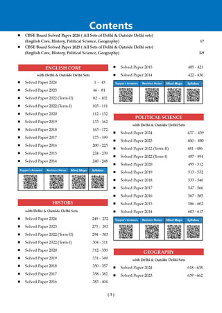 CBSE 10 Previous Years Papers Humanities | Class 12 | Year-wise(2017-2026) | 2026 Papers (Delhi & Outside Delhi)- fully solved | NCERT & Competency-based questions | For 2027 Exam| Oswaal AI