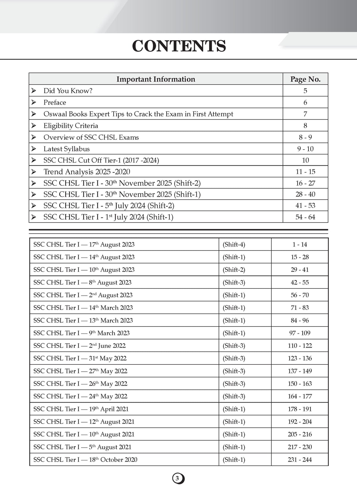 Oswaal SSC CHSL Tier-1 Set of 3 English Medium | 29 PYQ Solved Papers + English Grammar Handbook + Vocabulary Builder | 2900+ Questions Year-wise 2017-2025 | For 2026 Exam