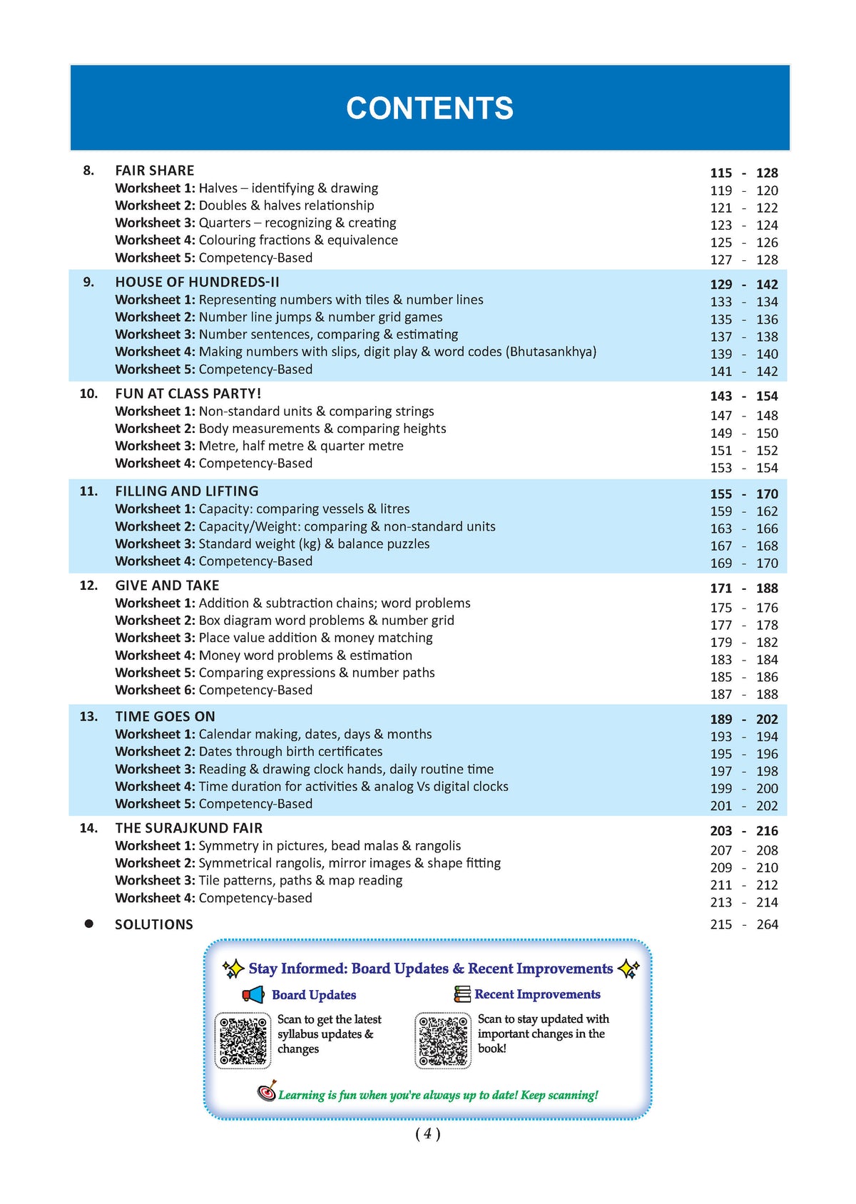 One for All Workbook Class 3 Mathematics | 70+ Concept-wise Perforated Worksheets | Based on NCERT Maths Mela | NEP 2020 & NCF 2023 Aligned | For CBSE & State Boards | Builds Concept Clarity & Scientific Skills