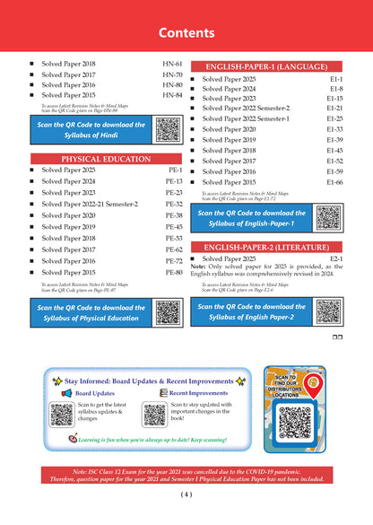 Oswaal ISC 10 Previous Years' Solved Papers Year-wise (2016-2026) | Class-12, Science (PCM) | Physics, Chemistry, Mathematics, Eng1& 2, Hindi, Computer Science, Physical Education (2027 Exam) | Oswaal AI