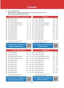 ISC 10 Previous years' Solved papers year-wise 2015-2025, Class-12, Science: PCM: Physics, Chemistry, Mathematics, English 1, English 2, Hindi, Computer science (For 2026 Exam)