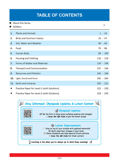 One For All Olympiads Class 3 Science Prep-Guide | Chapter-wise Previous Years' Solved Papers+ Workbook (Set of 2 Books) | Questions for SOF NSO & Other Olympiad Exams 2026
