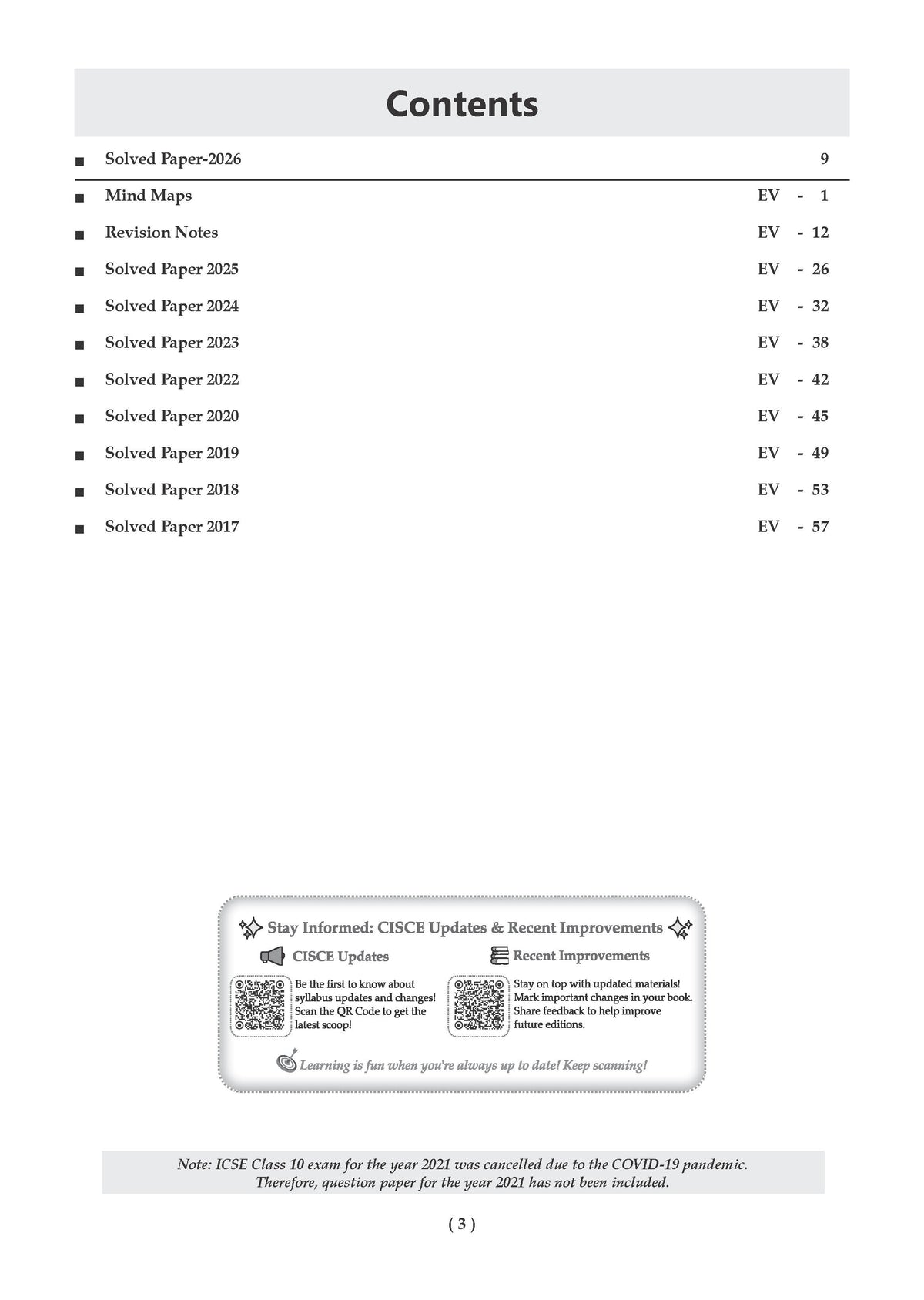 ICSE 10 Previous Years' Solved papers | Year-wise (2017-2026) | Class-10 | Environmental Science | For 2027 Exam | Oswaal AI