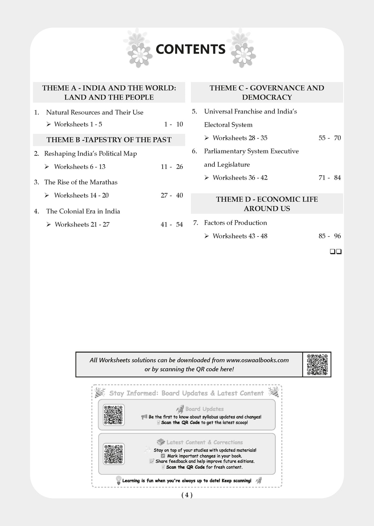 Oswaal One For All Workbook NCERT & CBSE Class 8 (Set of 2 Books) Social Science (Exploring Society: India and Beyond) Part-1 & Part-2 (For Latest Exam)
