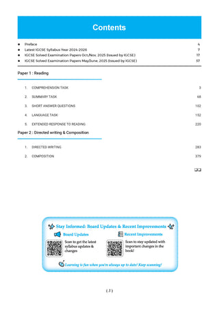 IGCSE First Language English (Papers 1 & 2) Core & Extended | Topical Past Solved Papers (2016-Oct.-Nov., 2025) | For 2026 Exam | Aligned with Cambridge IGCSE™ Coursebook | with Oswaal AI