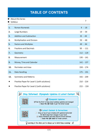 One for All Olympiads | Class 4 Maths, Science, GK | Chapter-wise Previous Years' Solved Papers | Prep-Guide With Level 1, 2 & Achievers Section (Set of 3 Books) For 2026 Exam