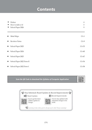 CBSE Previous Years Papers Computer Applications, Class 10 | Year-wise (2022–2026) | Latest Syllabus April 2026 | NCERT & Competency-Based Questions | For 2027 Exam | Oswaal AI