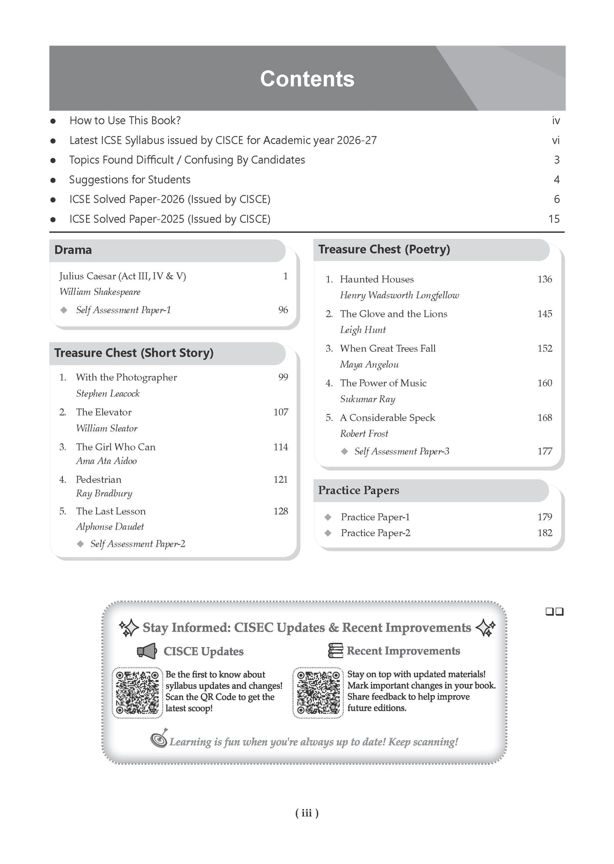 Class 10 ICSE Question Bank English Paper-2 Literature (2017-2026) | For 2027 Exam Chapter-wise & Topic-wise with Competency Based Questions | Includes 2026 Paper- fully solved