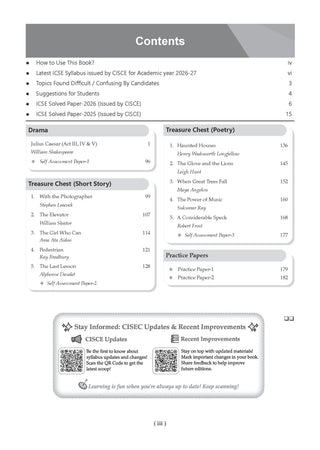 Class 10 ICSE Question Bank English Paper-2 Literature (2017 – 2026) |For 2027 Exam Chapter-wise & Topic-wise with Competency Based Questions |  Includes 2026 Paper- fully solved | Self-Assessment Papers | Practice Papers
