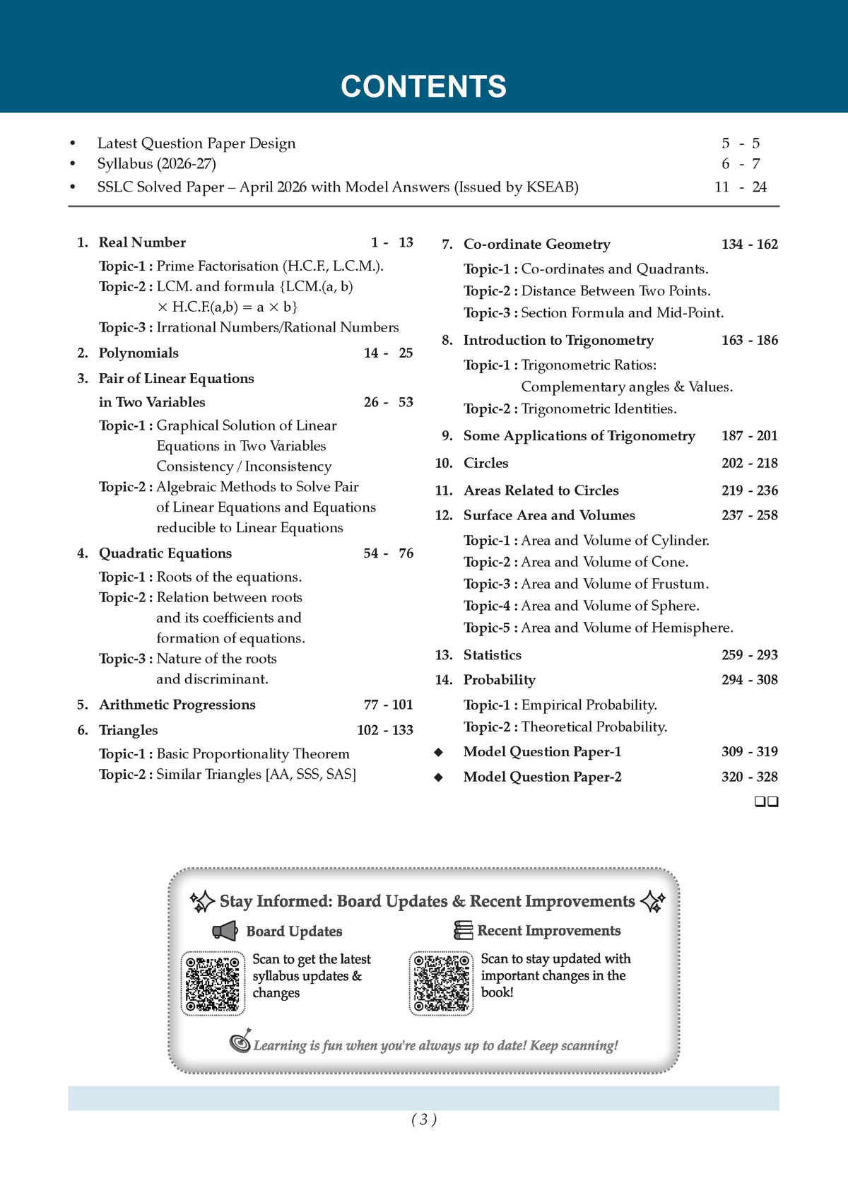 Oswaal Karnataka SSLC Class 10 Mathematics Chapterwise and Topicwise Question Bank Solved Papers 2017-2026 | For 2027 Exam | With Oswaal AI