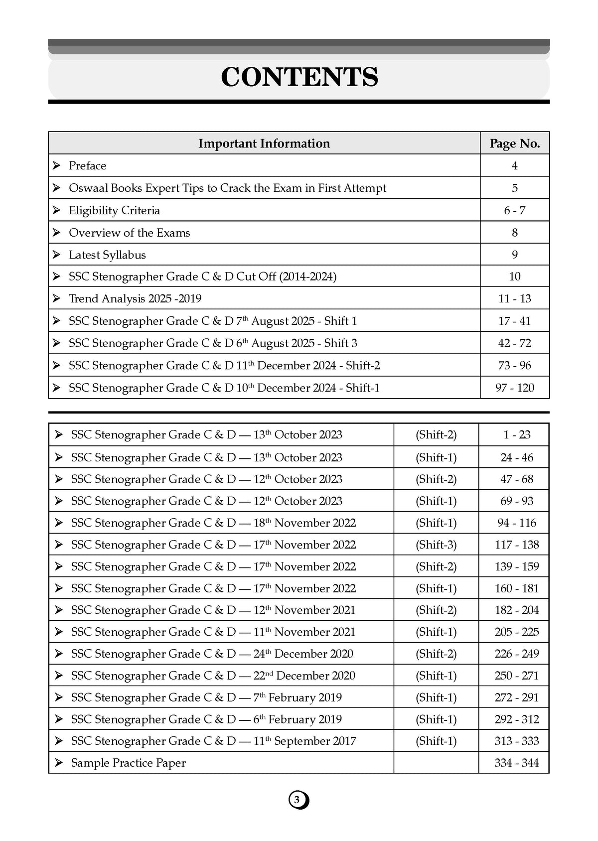 SSC Staff Selection Commission Stenographer Grade C & D 19 Previous Years Solved Papers (2017 to 2025) (For 2026 Exam) - Oswaal Books