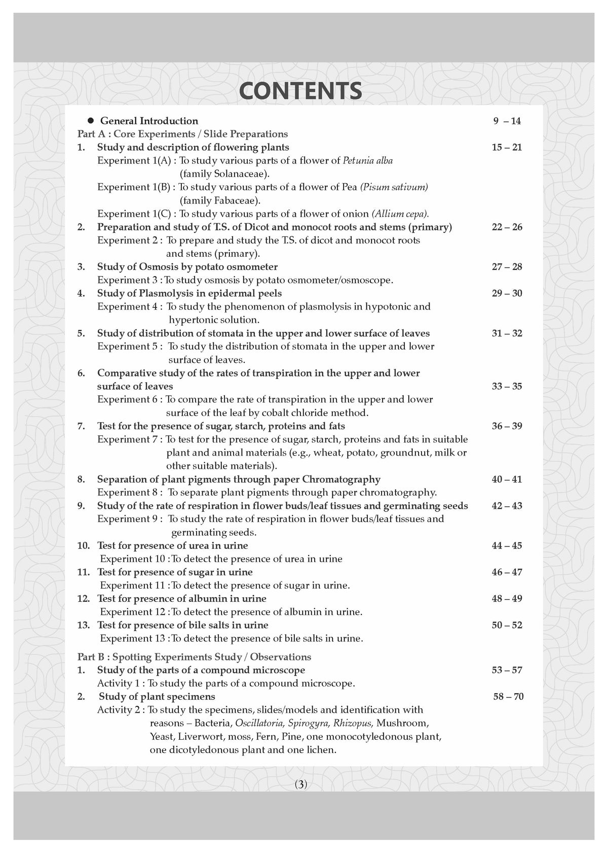 CBSE Laboratory Manual Class 11 Biology Book ( Latest Edition ) - Oswaal Books