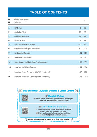 One For All Olympiads Class 4 Logical Reasoning Prep-Guide Book | Chapter-wise Previous Years' Solved Papers | Questions for Silverzone, Crest& Other Exams 2026 | With Sample Papers& Oswaal.AI