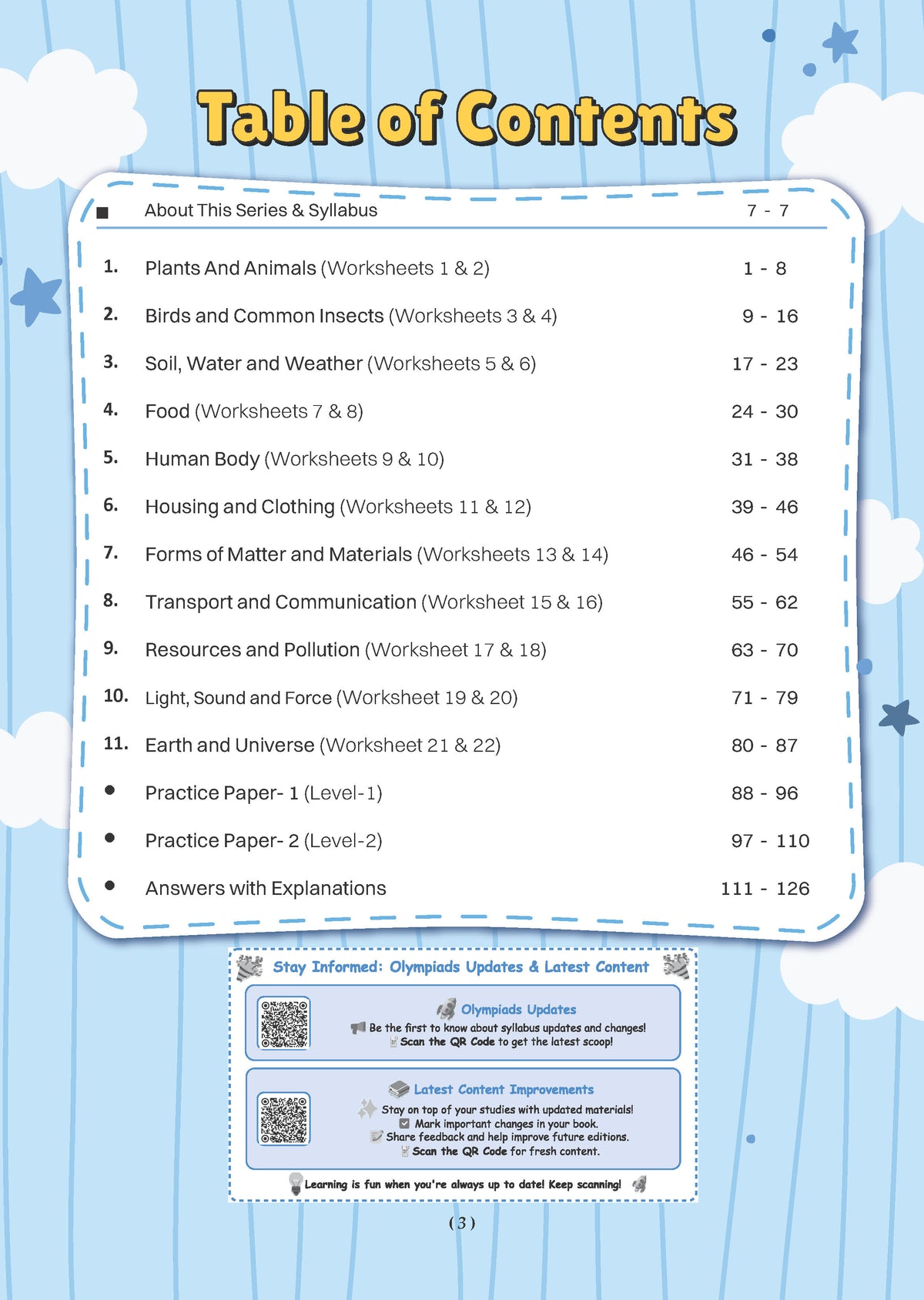 One For All Olympiads Workbook Class 3 Science | Questions for SOF NSO & Other Olympiad Exams 2026 | With Sample Practice Papers & Oswaal.AI