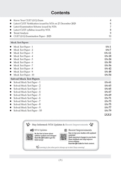 NTA CUET (UG) Mock Test Papers | English, Physics, Chemistry, Biology & General Aptitude Test (Set of 5 Books) | For 2026 Exam | Includes 2025 Paper-fully solved | With Oswaal AI