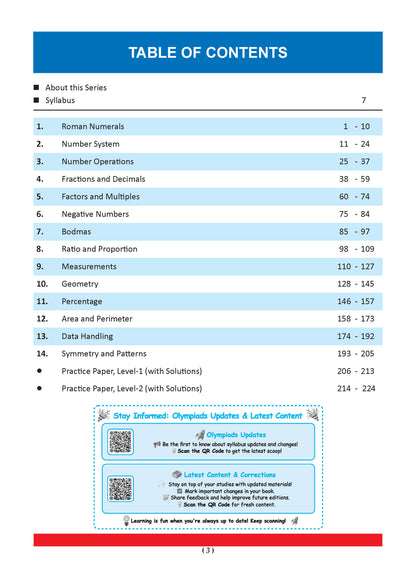 One for All Olympiads | Class 5 Maths, Science, GK | Chapter-wise Previous Years' Solved Papers | Prep-Guide With Level 1, 2 & Achievers Section (Set of 3 Books) For 2026 Exam