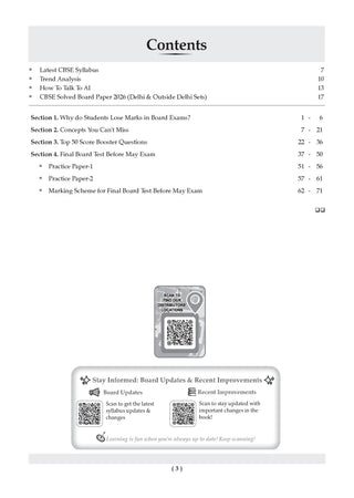 For 2nd Board on 18th May 2026 | CBSE Marks Booster Science Class 10 | Marks Improvement | Key Concepts with Exam Tips | Quick Revision | Score Boosters | 1st Boards Solved Papers | Oswaal AI
