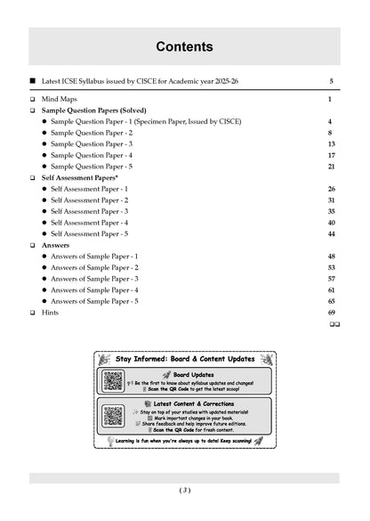 ICSE 10 Sample Question Papers Class 9 English Paper-2 (Literature) for Exam 2026 (Strictly aligned with CISCE Latest Specimen Paper 2026), Competency-Based Questions, Mind Maps, On-Tips Notes, Solved MCQs, Revision with Explanations - Oswaal Books