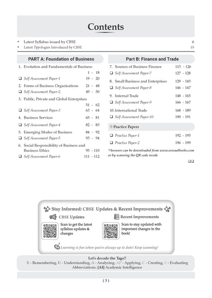 CBSE Class 11 Business Studies Question Bank | Chapter & Topic-wise Solved Papers (2017-2026) | Based on Latest Syllabus (April 2026) | Includes 2026 Papers | For 2027 Exam