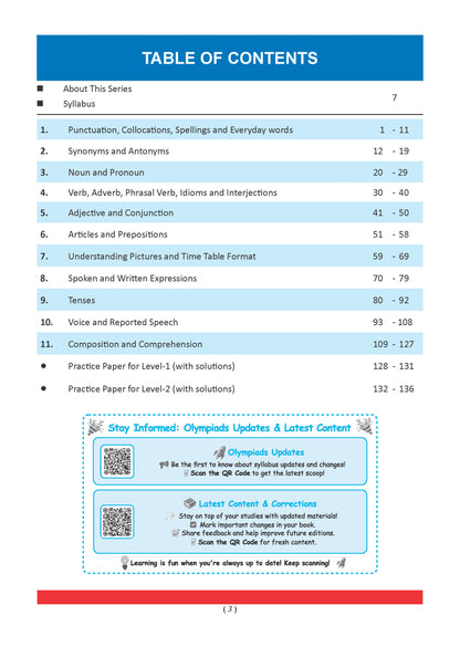 One For All Olympiads Class 6 English Prep-Guide, Chapter-wise Previous Years' Solved Papers + Workbook (Set of 2 Books) | Questions for SOF IEO & Other Olympiad Exams 2026