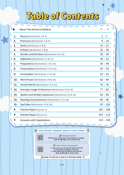 One For All Olympiad Workbook Class 1 (Set of 3 Books) Maths, Science & English For 2026 Exam