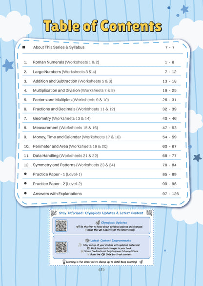 Oswaal One For All Olympiads Workbook Class 4 Maths | Questions for SOF IMO & Other Olympiad Exams 2026 | With Sample Practice Papers & Oswaal.AI