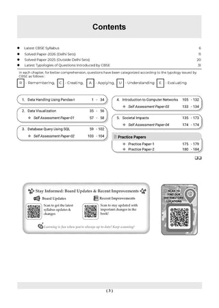 CBSE Class 12  Informatics Practices Question Bank | Chapter & Topic-wise Solved Papers (2017–2026) | Based on Latest Syllabus (April 2026) | Includes 2026 Papers | | For 2027 Exam