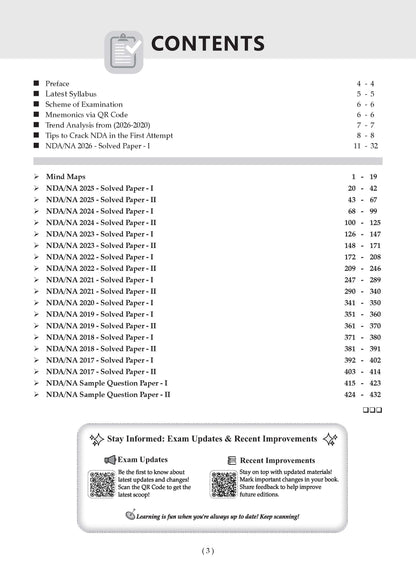 NDA/NA Mathematics 18 Previous Years' Solved Papers English Medium | Year-wise 2017-2026 | Includes 2026 Paper-I | 2200+ Questions | With Oswaal AI | For 2026-27 Exams