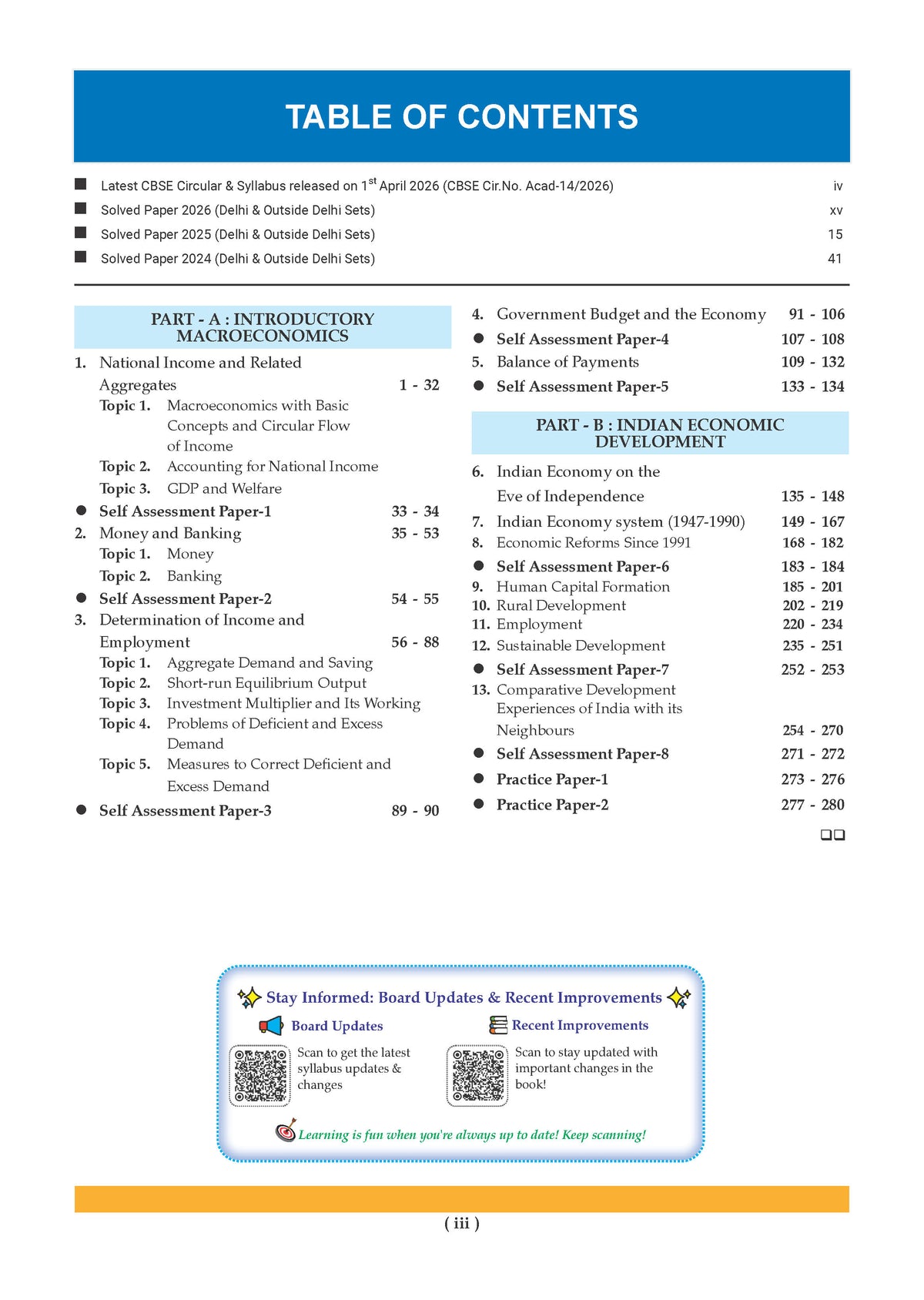 Oswaal CBSE & NCERT One for All Class 12 Economics (For 2027 Exam)