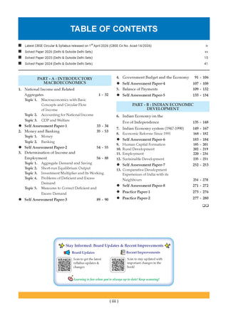 CBSE & NCERT One for All Class 12 Economics | Includes 2026 Papers (Delhi & Outside Delhi)- fully solved | With NCERT & Competency-based questions | For 2027 Exam | With Oswaal AI