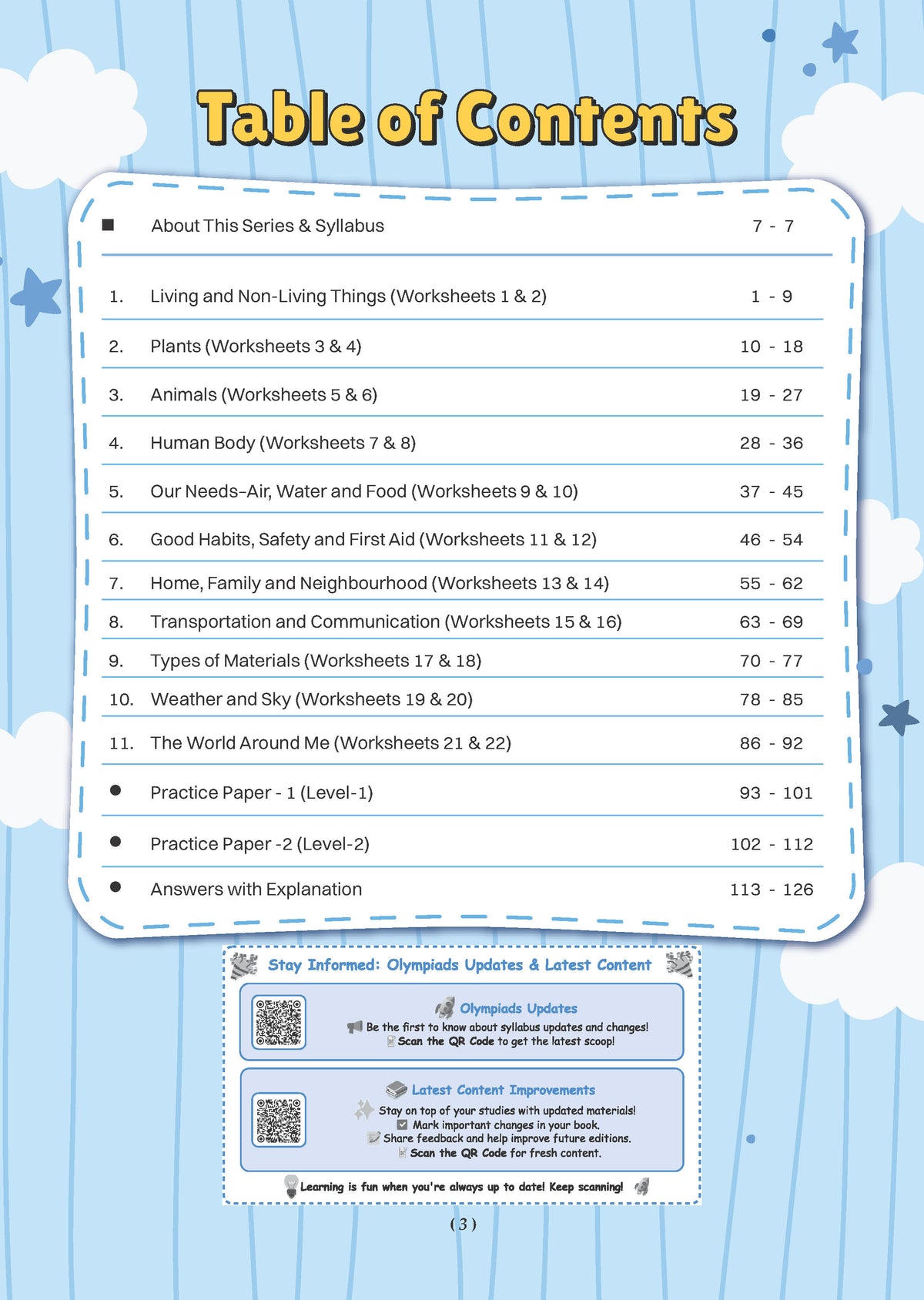 One For All Olympiads Workbook Class 1 Science | Questions for SOF NSO & Other Olympiad Exams 2026 | With Sample Practice Papers & Oswaal.AI