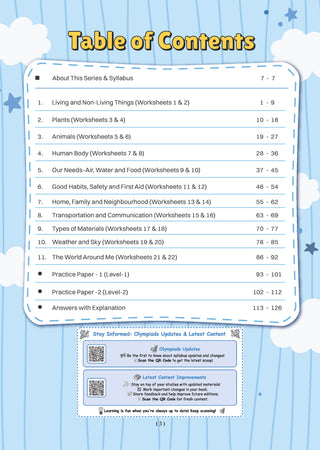 One For All Olympiads Workbook Class 1 Science | Questions for SOF NSO & Other Olympiad Exams 2026 | With Sample Practice Papers & Oswaal.AI