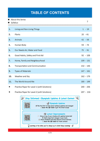 One For All Olympiads Class 1 Science Prep-Guide | Chapter-wise Previous Years' Solved Papers+ Workbook (Set of 2 Books) | Questions for SOF NSO & Other Olympiad Exams 2026