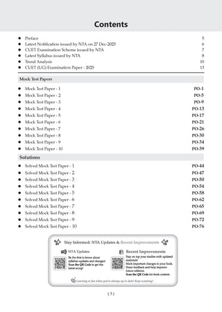 NTA CUET (UG) 10 Mock Test Papers Political Science For 2026 Exam (Section –II) (as per latest 27 Dec., notification) | 500+ MCQs for Practice | Includes 2025 Paper- fully solved | With Oswaal AI
