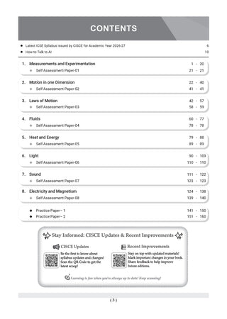 ICSE Question Bank Physics Class 9 For 2027 Exam | Chapter-wise & Topic-wise Revision Notes | Competency-focused Questions | Aligned with latest Syllabus & Exam Pattern