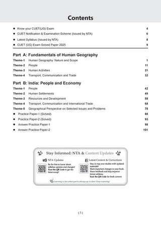 NTA CUET (UG) Chapter-wise Question Bank Geography For 2026 Exam (as per latest 27 Dec., notification) | PYQs & 550+ NCERT aligned MCQs |With Oswaal AI