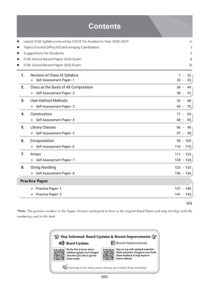 Class 10 ICSE Question Bank Computer Applications (2017-2026) | For 2027 Exam Chapter-wise & Topic-wise with Competency Based Questions | Includes 2026 Paper- fully solved | Self-Assessment Papers | Practice Papers