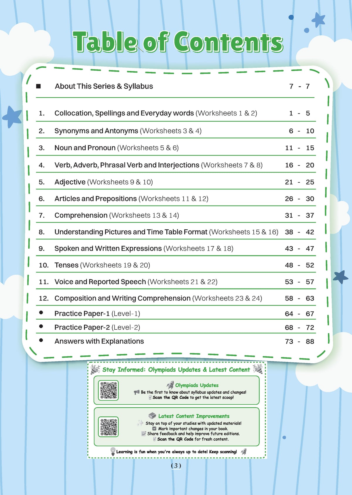 Oswaal One For All Olympiads Workbook Class 6 English | Questions for SOF IEO & Other Olympiad Exams 2026 | With Sample Practice Papers & .Oswaal AI