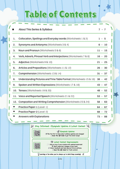 Oswaal One For All Olympiads Workbook Class 6 English | Questions for SOF IEO & Other Olympiad Exams 2026 | With Sample Practice Papers & .Oswaal AI