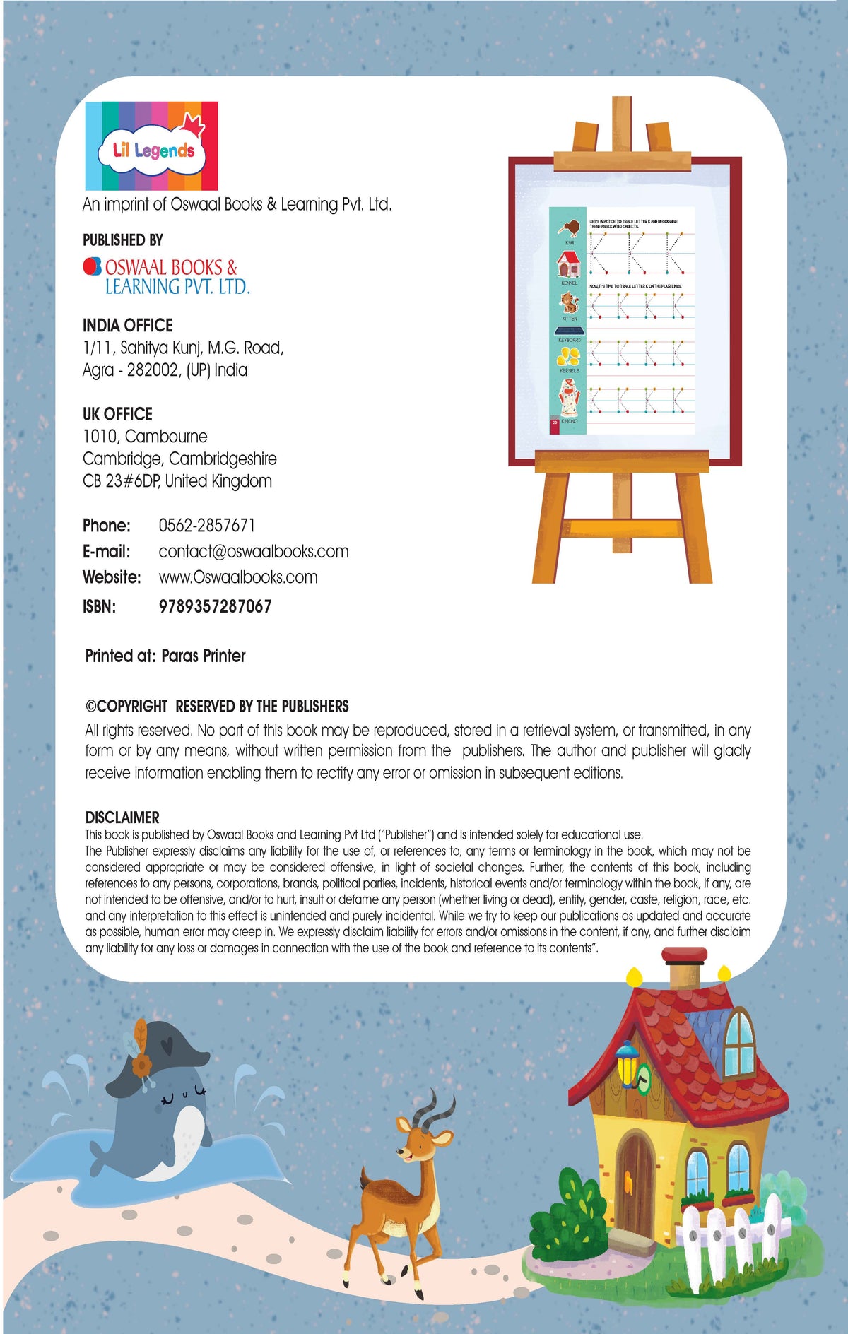Uppercase & Lowercase Letter Tracing and Vocabulary Books | 2â€‘Book Set for Kids Ages 3â€‘5 | ABC Writing Practice & Preschool Activity - Oswaal Books