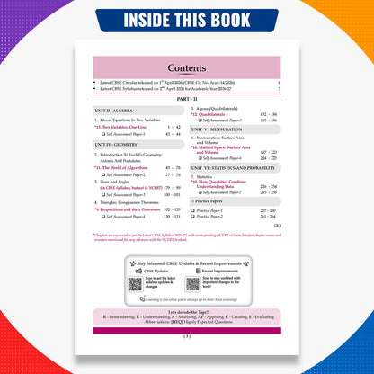 Oswaal CBSE Class 9 Mathematics Part-1, Part-2 & Advanced Level Question Bank Chapter-wise & Topic-wise (Set of 3 Books) | Based on NCERT | Includes Summary, Self-Assessment & Practice Papers
