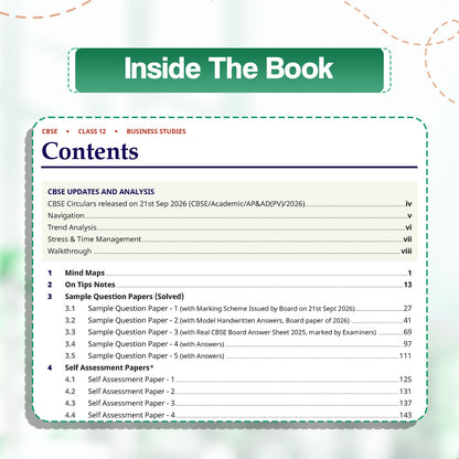 CBSE 15 Sample Question Papers Class 12 Board Exam Business Studies 2026-27 based on latest CBSE SQP dated (21 Sep 2026) | New Questions Typologies With Oswaal AI