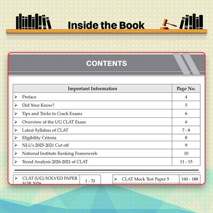Oswaal CLAT (UG) (Common Law Admission Test) | 10 Mock Test Papers | For 2027 Admission Test