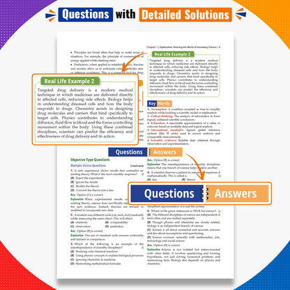 CBSE Class 9 Science Question Bank Chapter-wise & Topic-wise | Based on new NCERT Textbook Exploration | Includes Summary, Competency-Based Question, Self-Assessment & Practice Papers