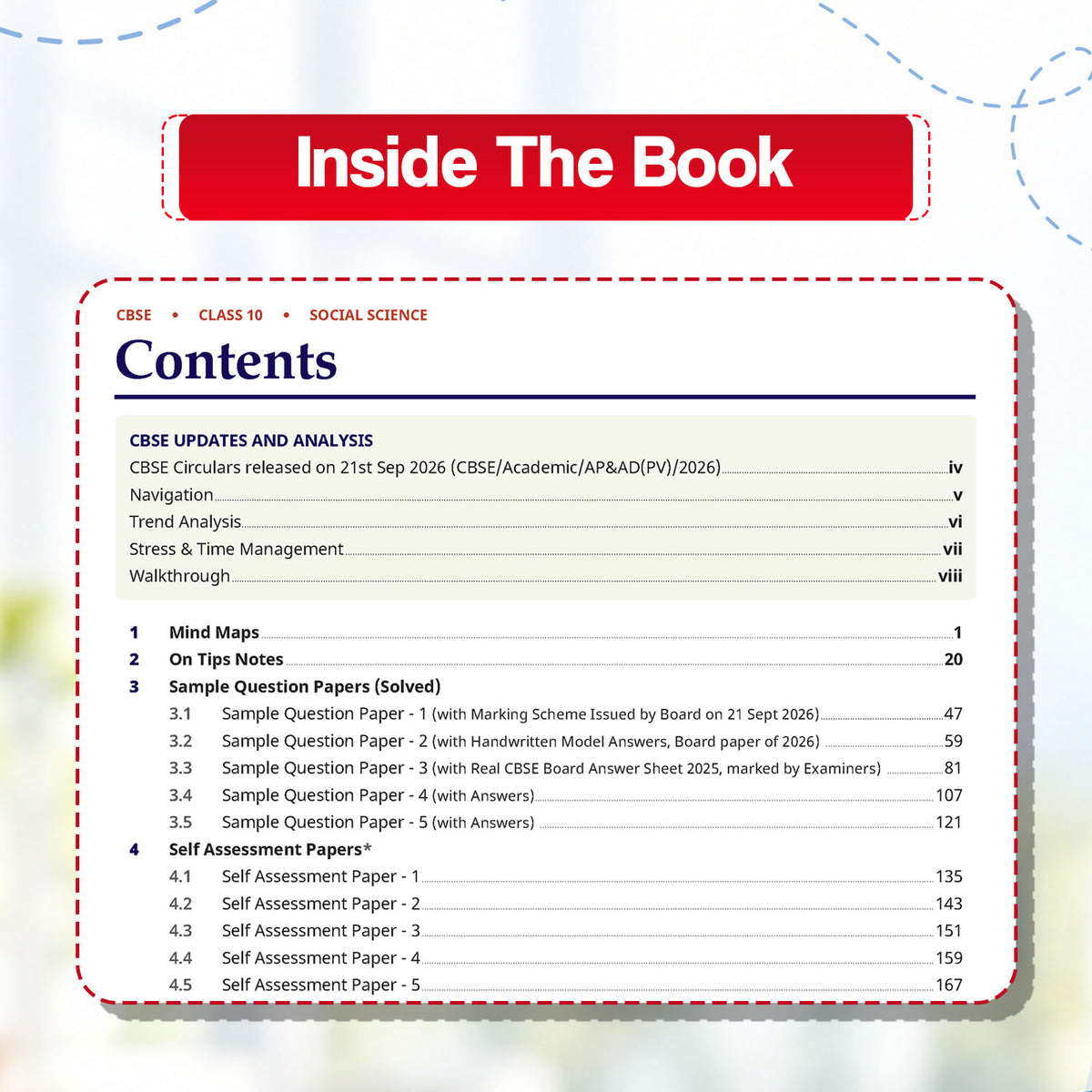 CBSE 15 Sample Question Papers Class 10 Board Exam Social Science 2026-27 based on latest CBSE SQP dated (21 Sep 2026) | New Questions Typologies With Oswaal AI