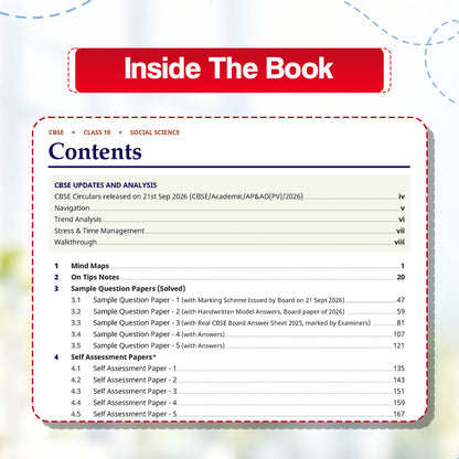 CBSE 15 Sample Question Papers Class 10 Board Exam Social Science 2026-27 based on latest CBSE SQP dated (21 Sep 2026) | New Questions Typologies With Oswaal AI