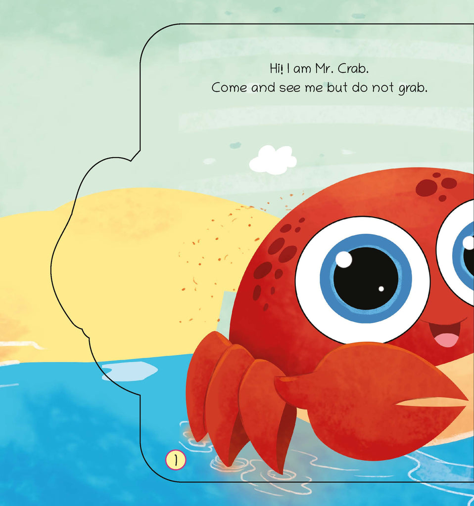 Lil Legends Shaped Board Books: Sea Animals: Crab