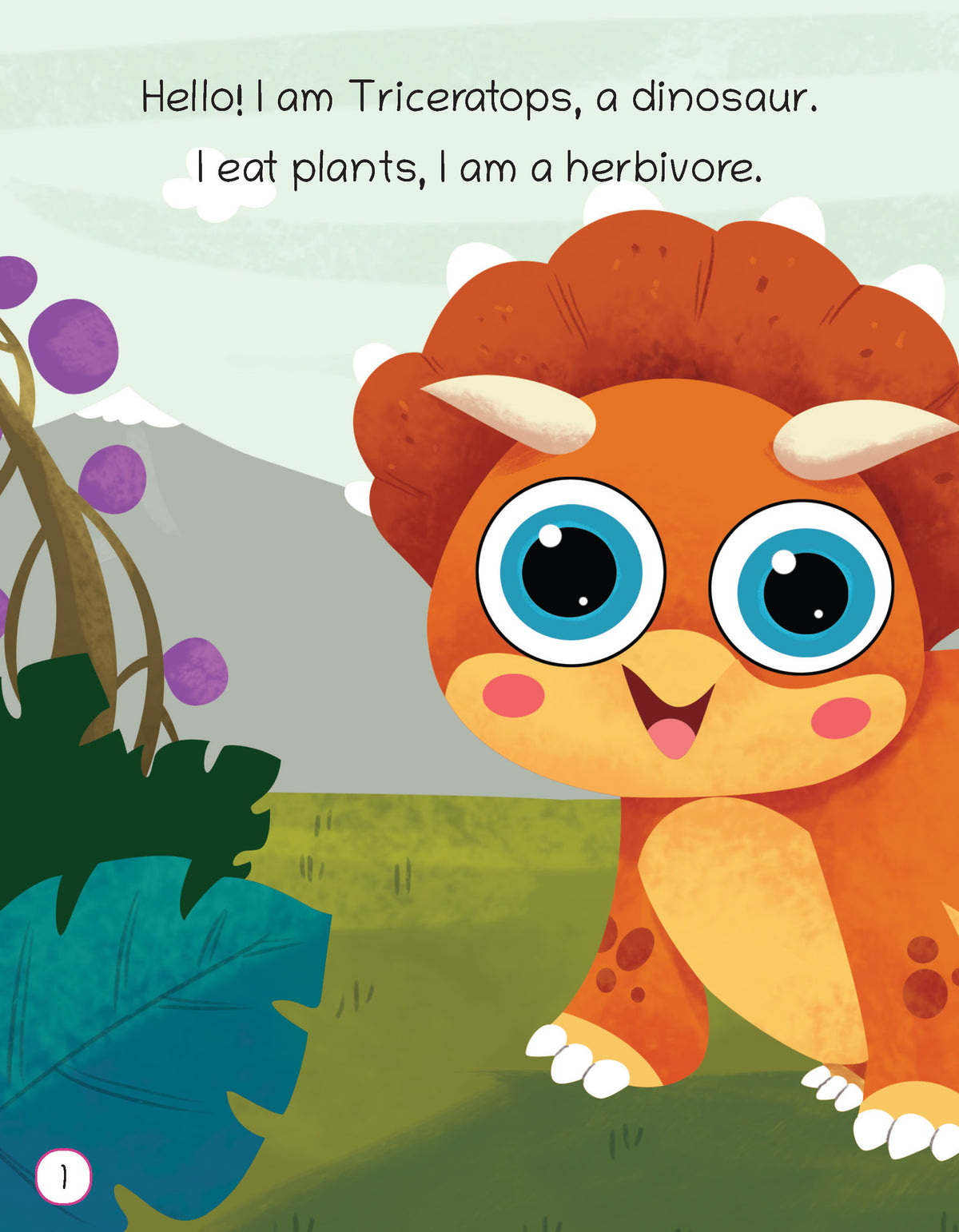 Lil Legends: Padded Books, Dino - I am a Triceratops - Oswaal Books