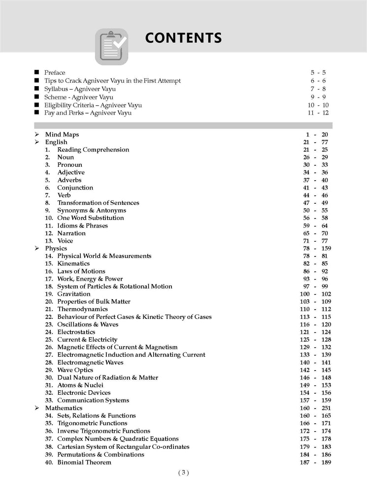 Indian Air Force | Agniveer Vayu| Agnipath Scheme | Chapter-wise Question Bank| English, Physics, Mathematics, Reasoning & General Awareness | For 2025 Exam