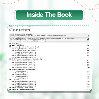Oswaal CBSE 15 Sample Question Papers Class 12 Board Exam History 2026-27 based on latest CBSE SQP dated (21 Sep 2026) | New Questions Typologies With Oswaal AI